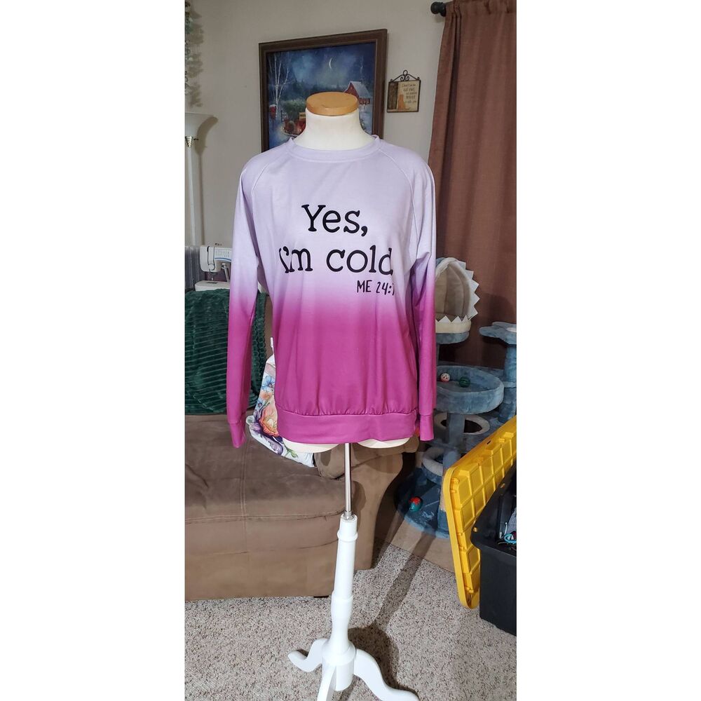 NWOT CHIC ME WOMENS LS TOP